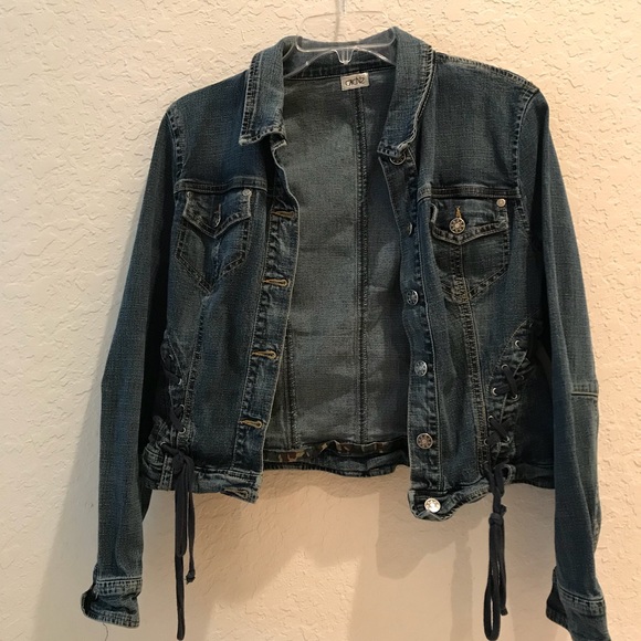 CACHE ribbed denim jacket - Picture 1 of 3
